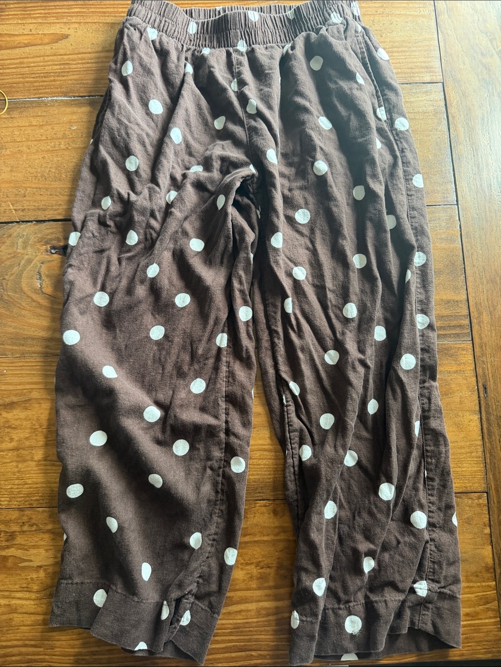 Women’s old navy Brown Polka Dot Elastic-Waist Pants